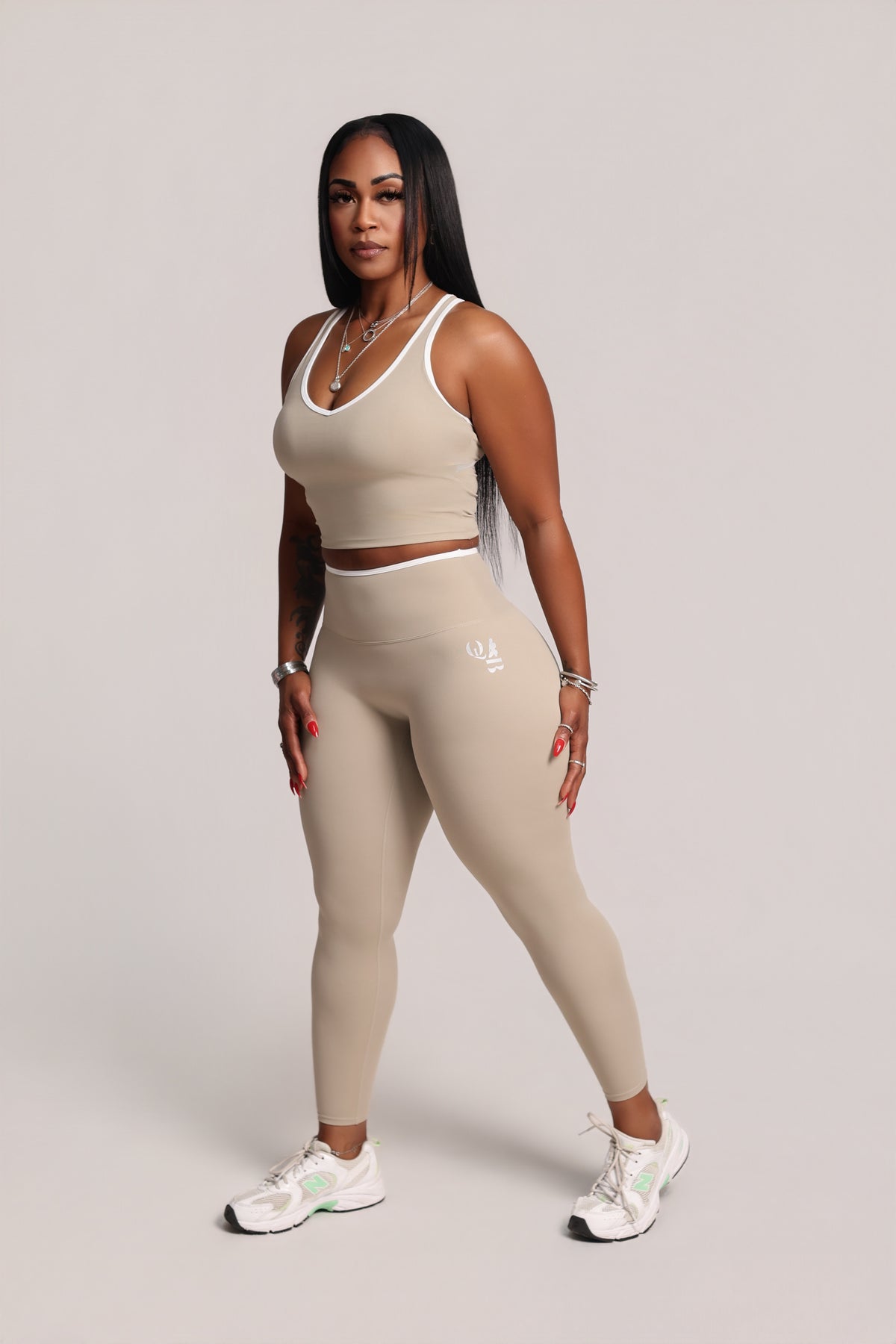 QTB Power Block™ "Jazmine" Long Leggings