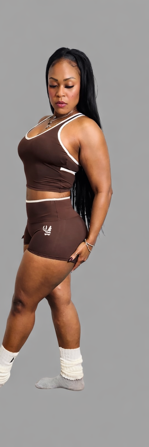 QTB Power Block™ "Jazmine" Short Leggings