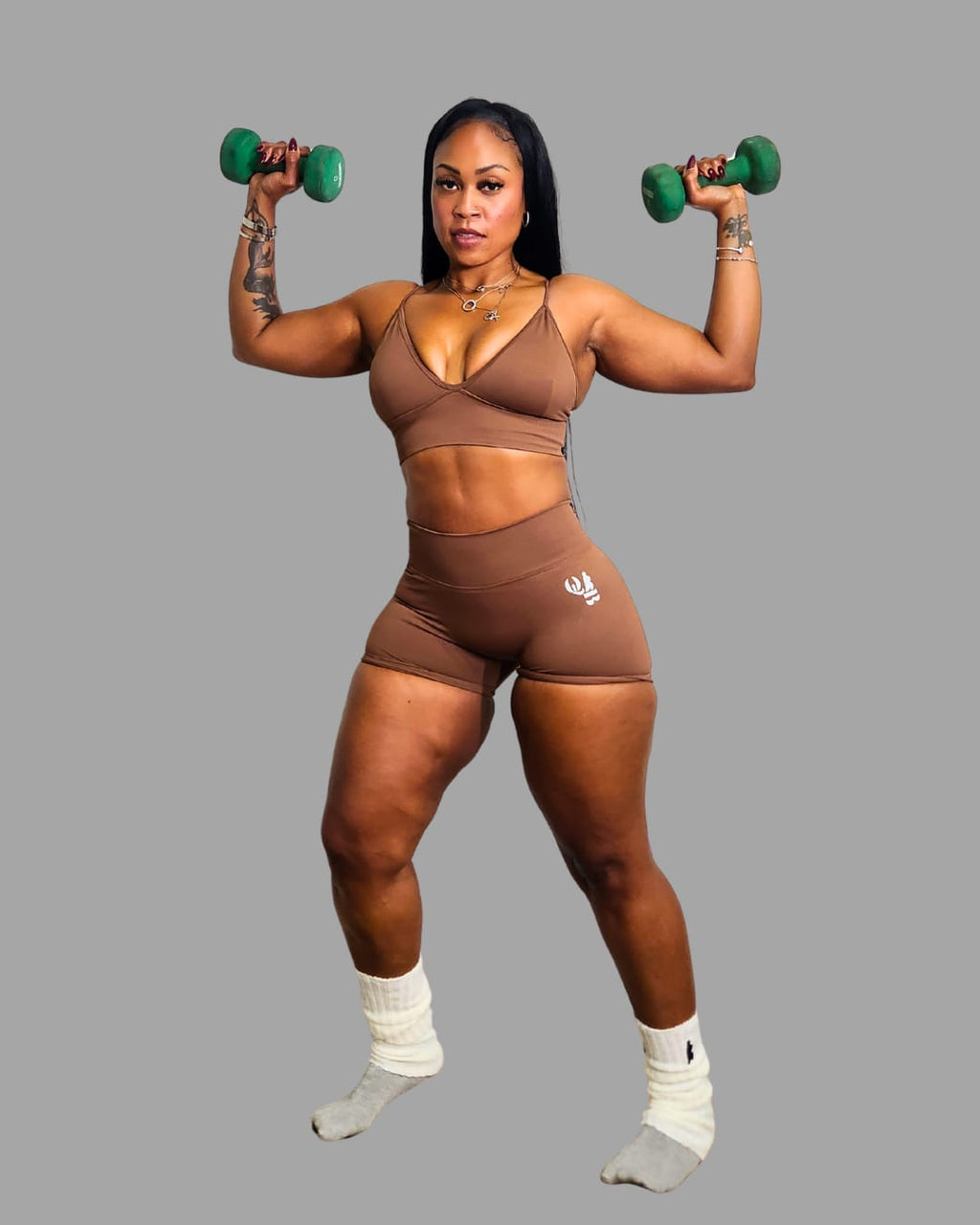 QTB Curve lift "Da Body"  V-cut seamless short set